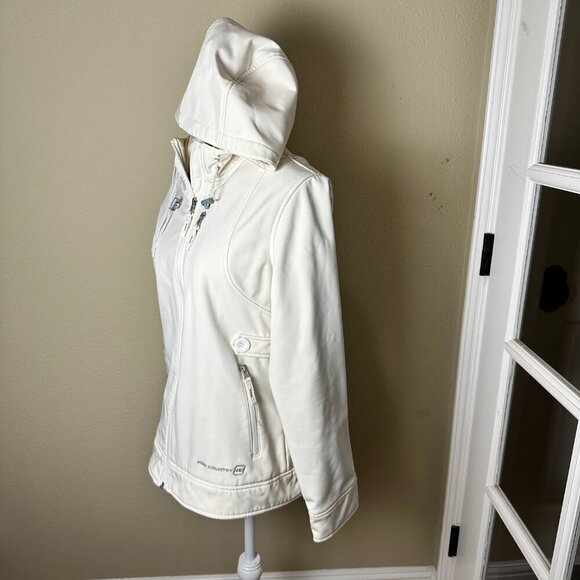 FREE COUNTRY All Weather Hooded Zip Up Jacket Coat Hoodie Size Medium - Picture 5 of 10